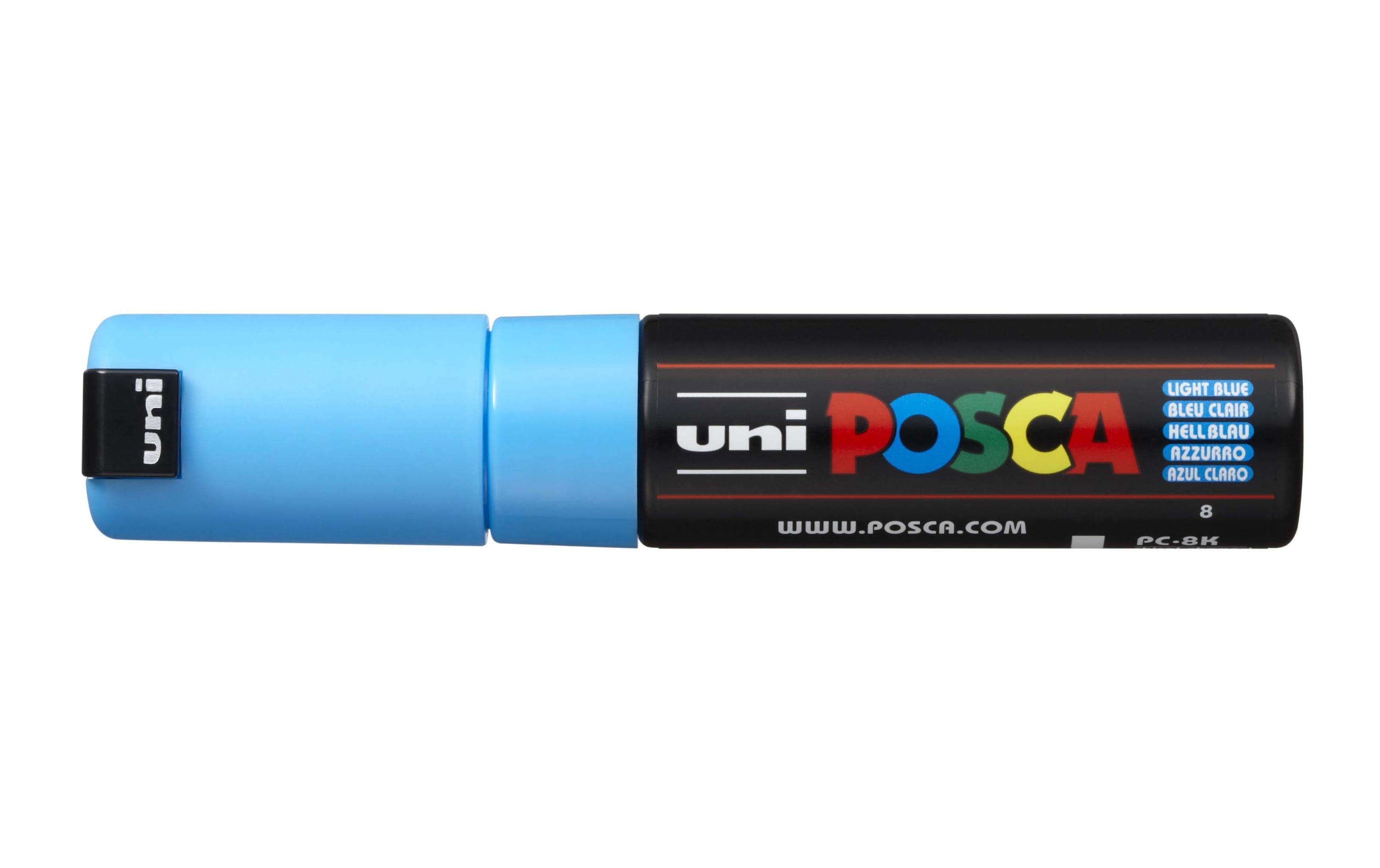 Uni POSCA Marker PC8K Keilspitze 8 mm bleu clair