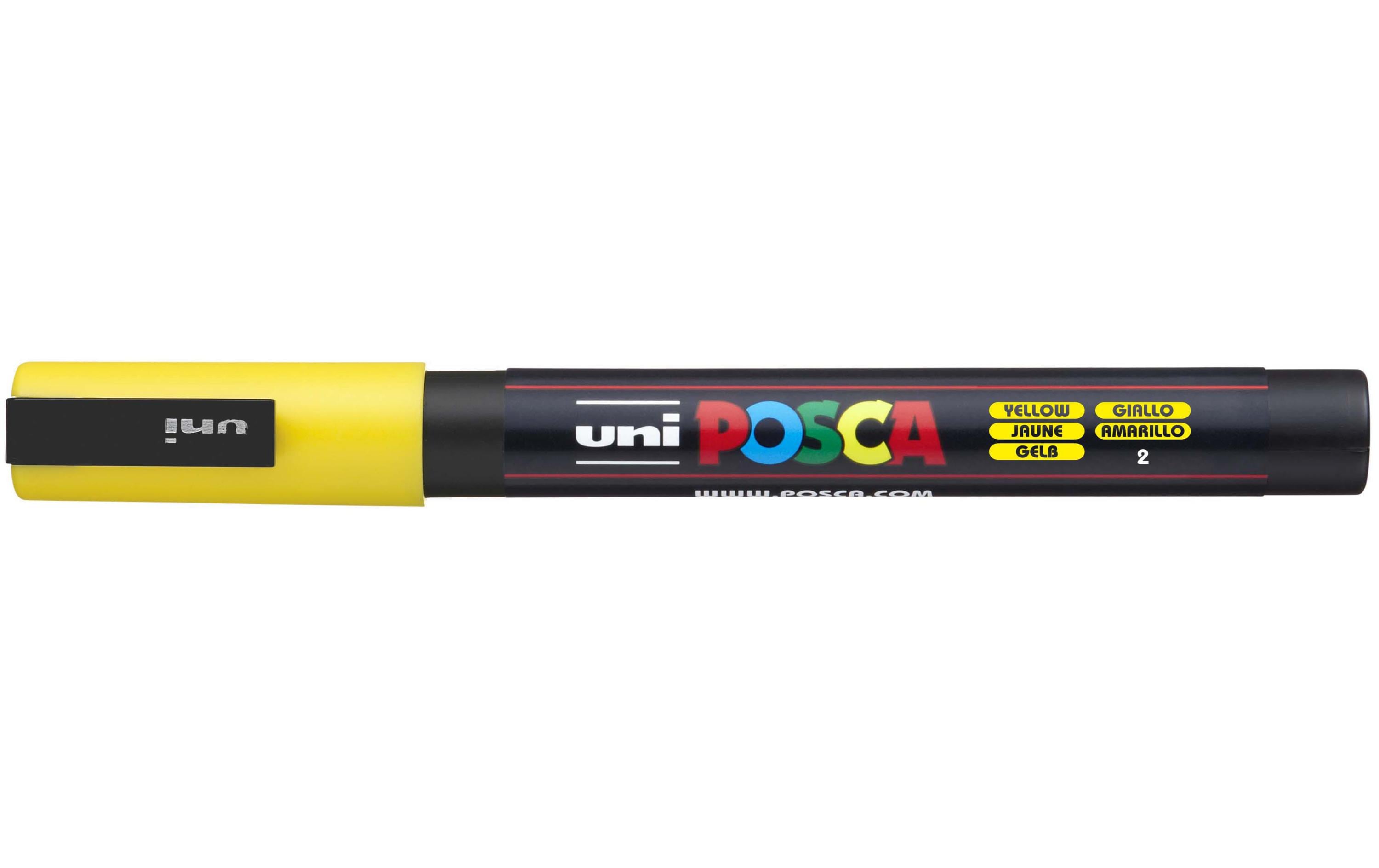 Uni POSCA Marker PC3M Rundspitze 0.9-1.3 mm gelb