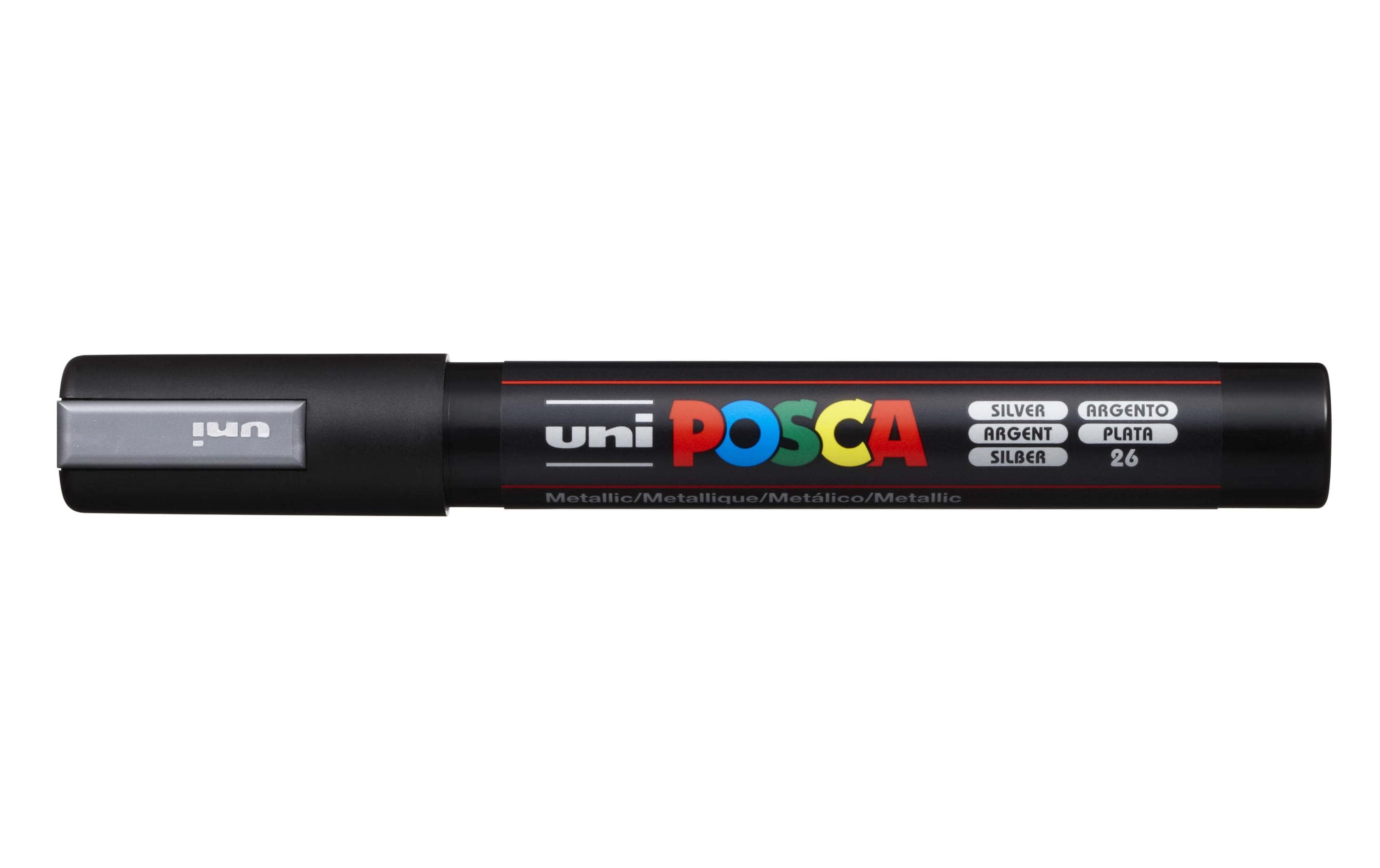Uni POSCA Marker PC5M Rundspitze 1.8-2.5 mm silber