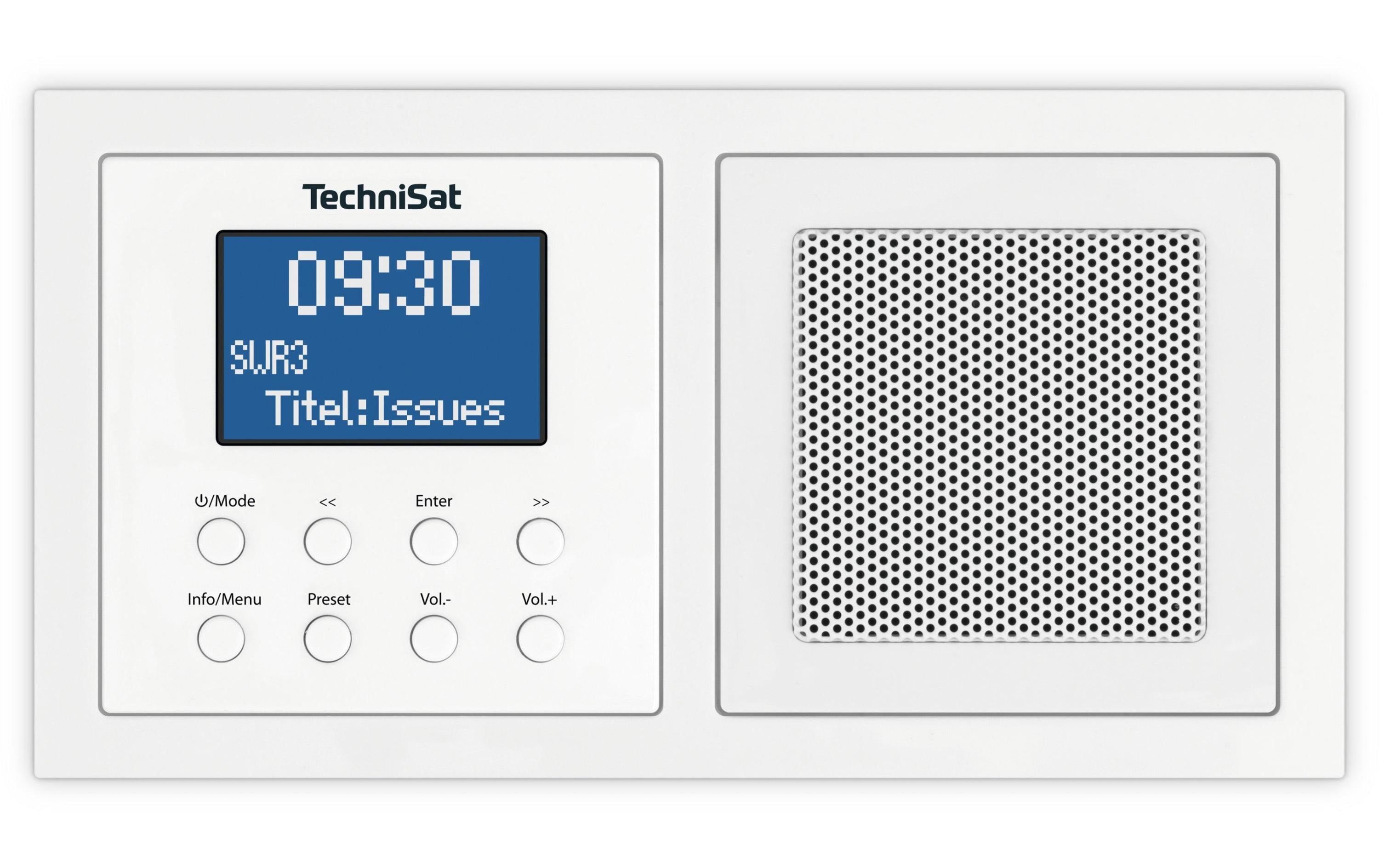 Technisat DigitRadio Up 1, weiss DAB+ Unterputzradio, BT
