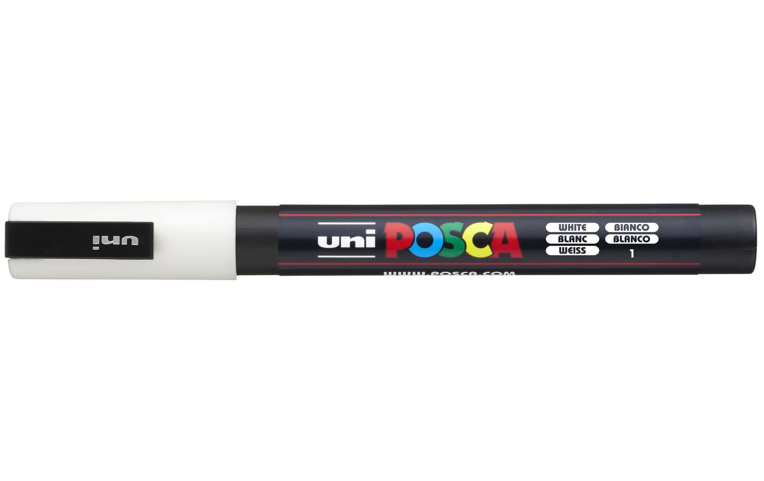 Uni POSCA Marker PC3M Rundspitze 0.9-1.3 mm weiss