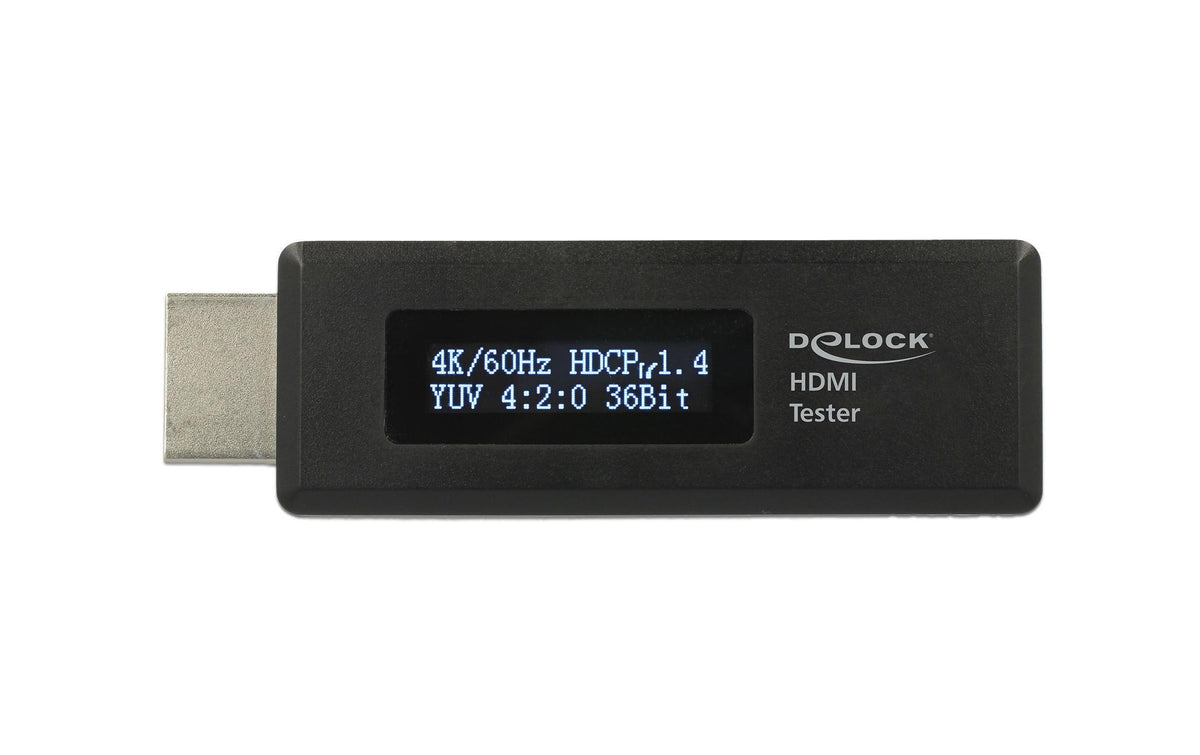 Delock 4k HDMI EDID Tester bis 3840x2160@60Hz, liest EDID Daten, OLED