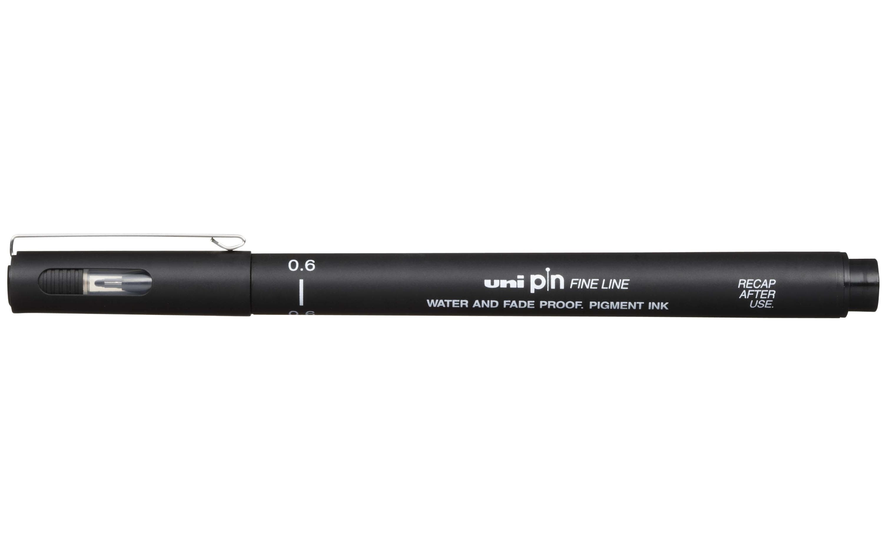 Uni PIN Fineliner 0.6 mm schwarz