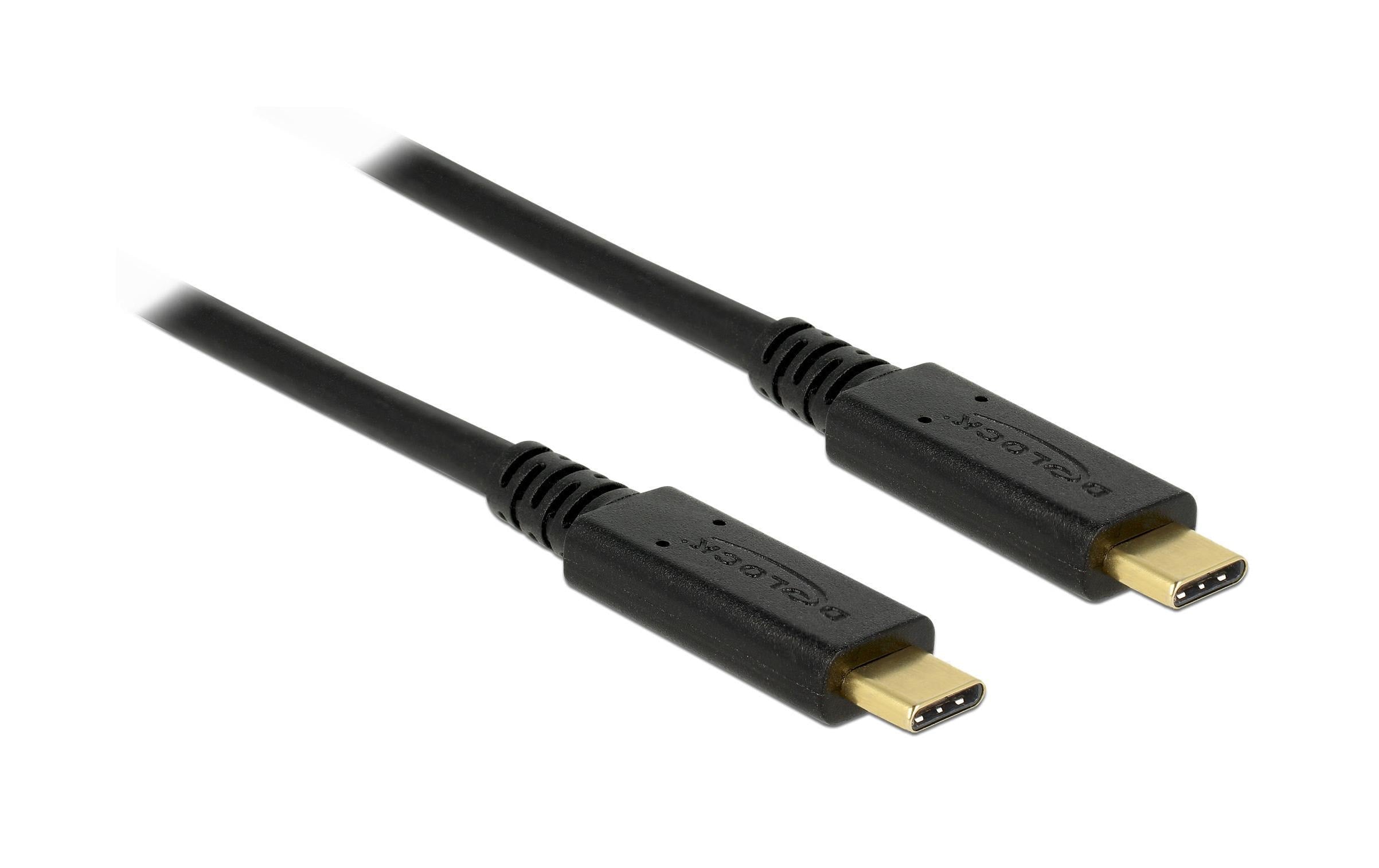 Delock USB3.1 Gen1  Kabel Typ-C, 2m bis 5Gbps, schwarz