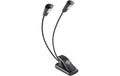 K&M 12244 Notenpultleuchte LED FlexLight schwarz, Netz- oder Batteriebetrieb
