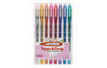 UNIBALL SIGNO Sparkling 1 mm Gel-Ink Roller ass. - Etui zu 8 Stk