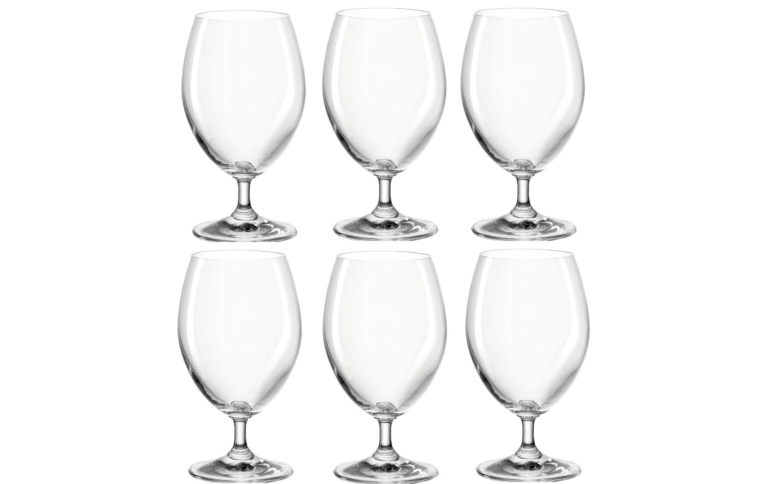 Montana Wasserglas Pure 390ml 6 Stück, D: 7cm, H: 15cm