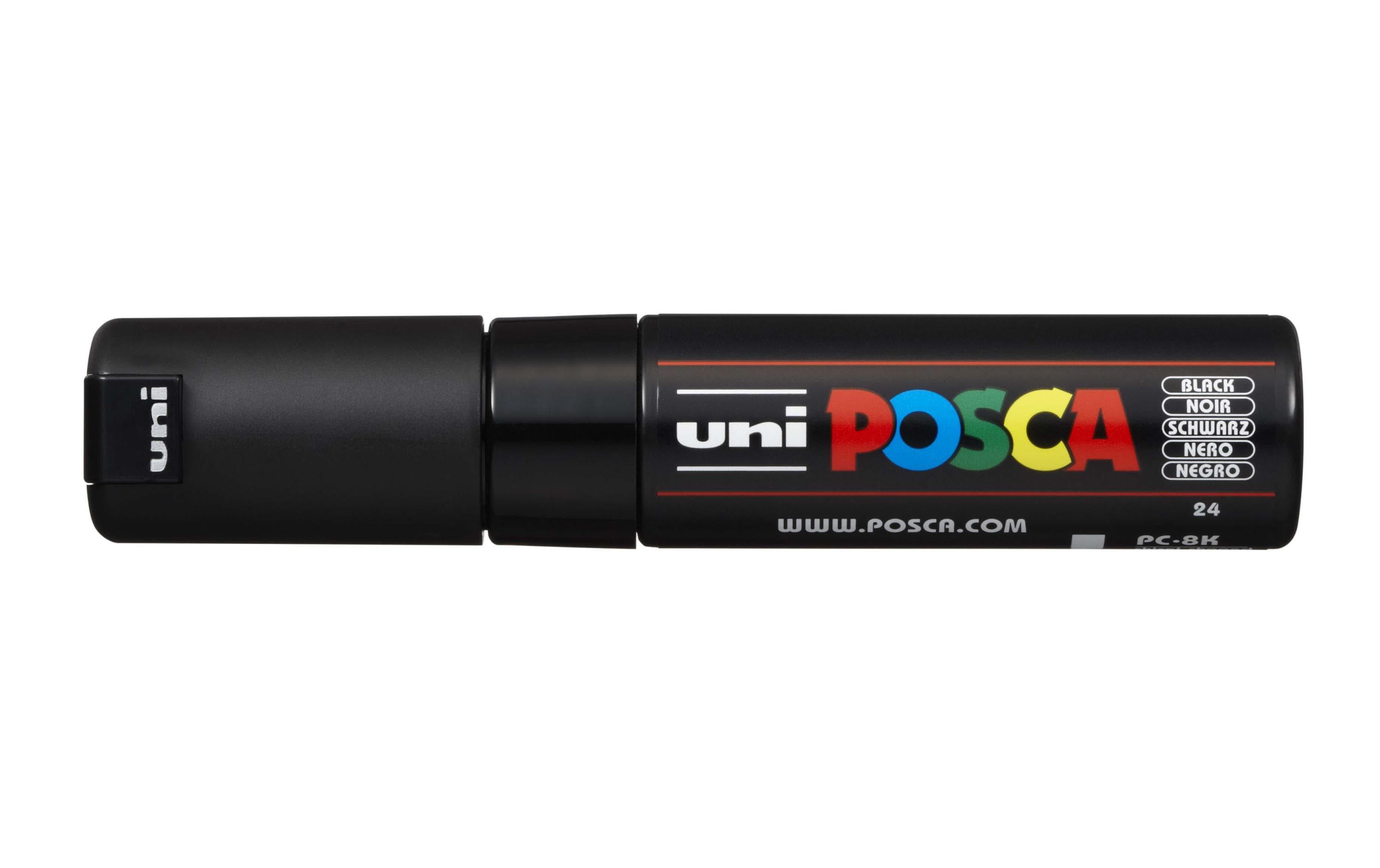 Uni POSCA Marker PC8K Keilspitze 8 mm schwarz