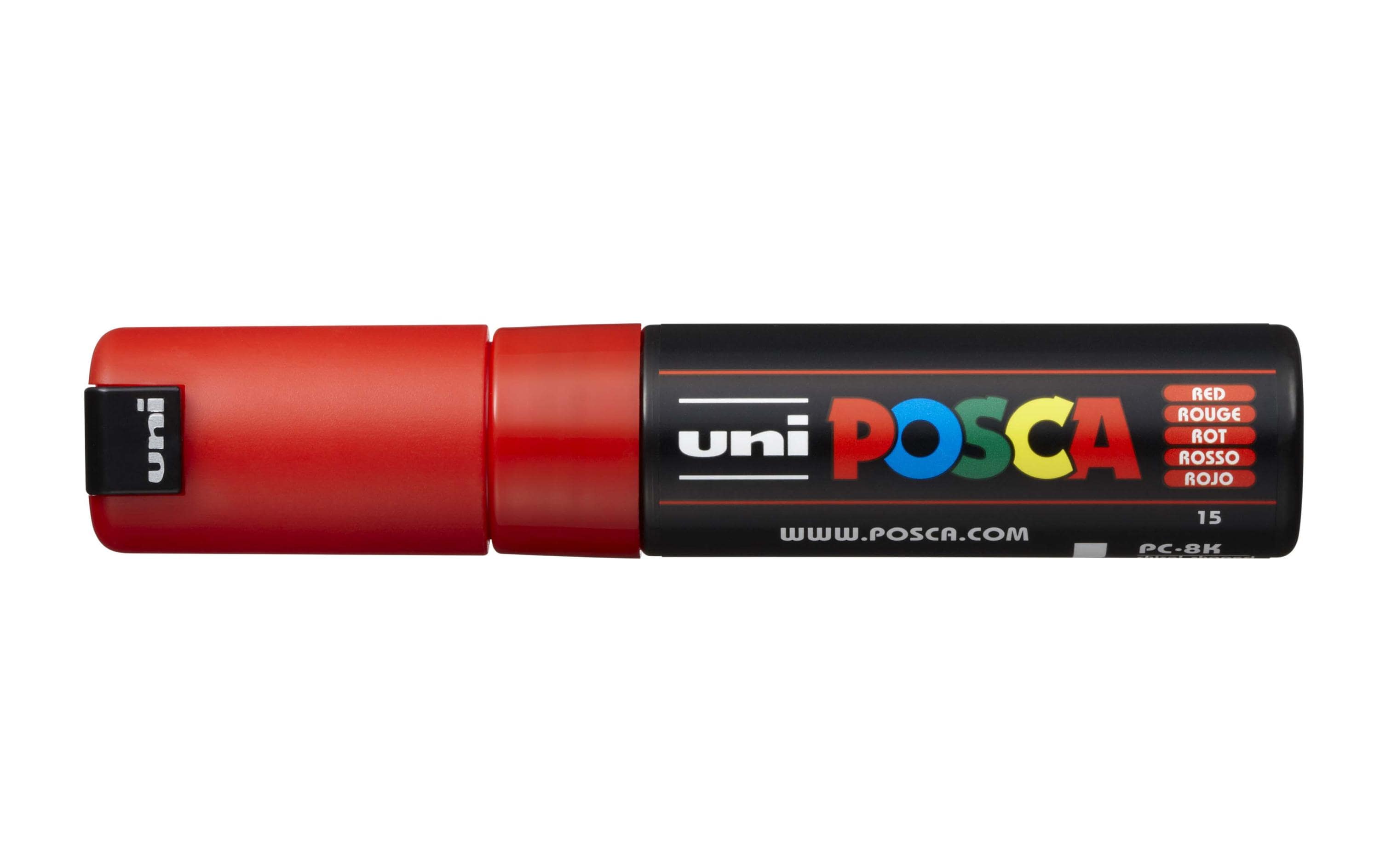 Uni POSCA Marker PC8K Keilspitze 8 mm rot