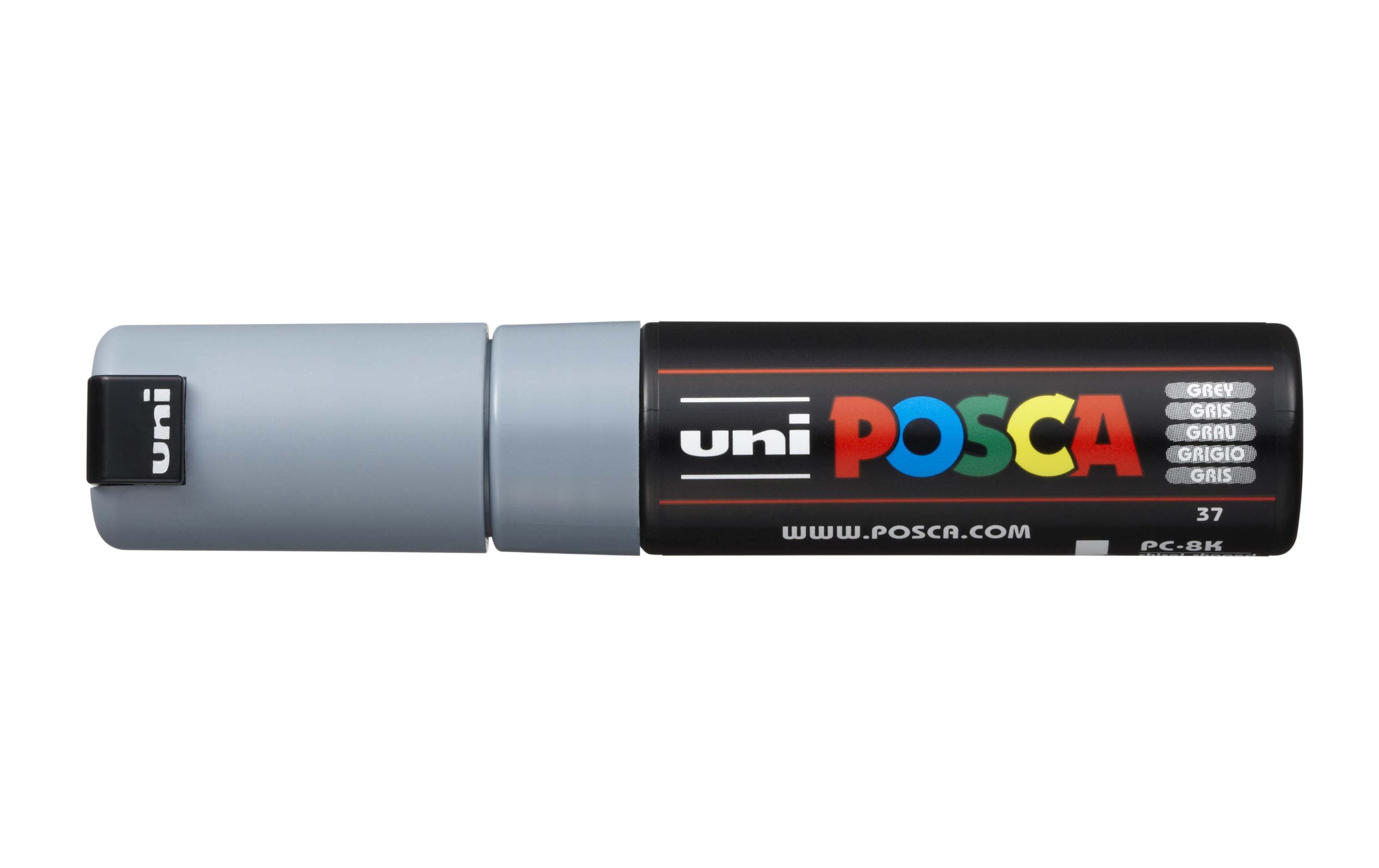 Uni POSCA Marker PC8K Keilspitze 8 mm grau