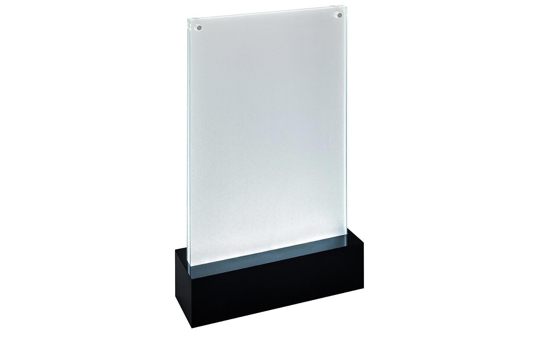 Sigel LED-Tischaufsteller lang Acryl, exkl. Batterien