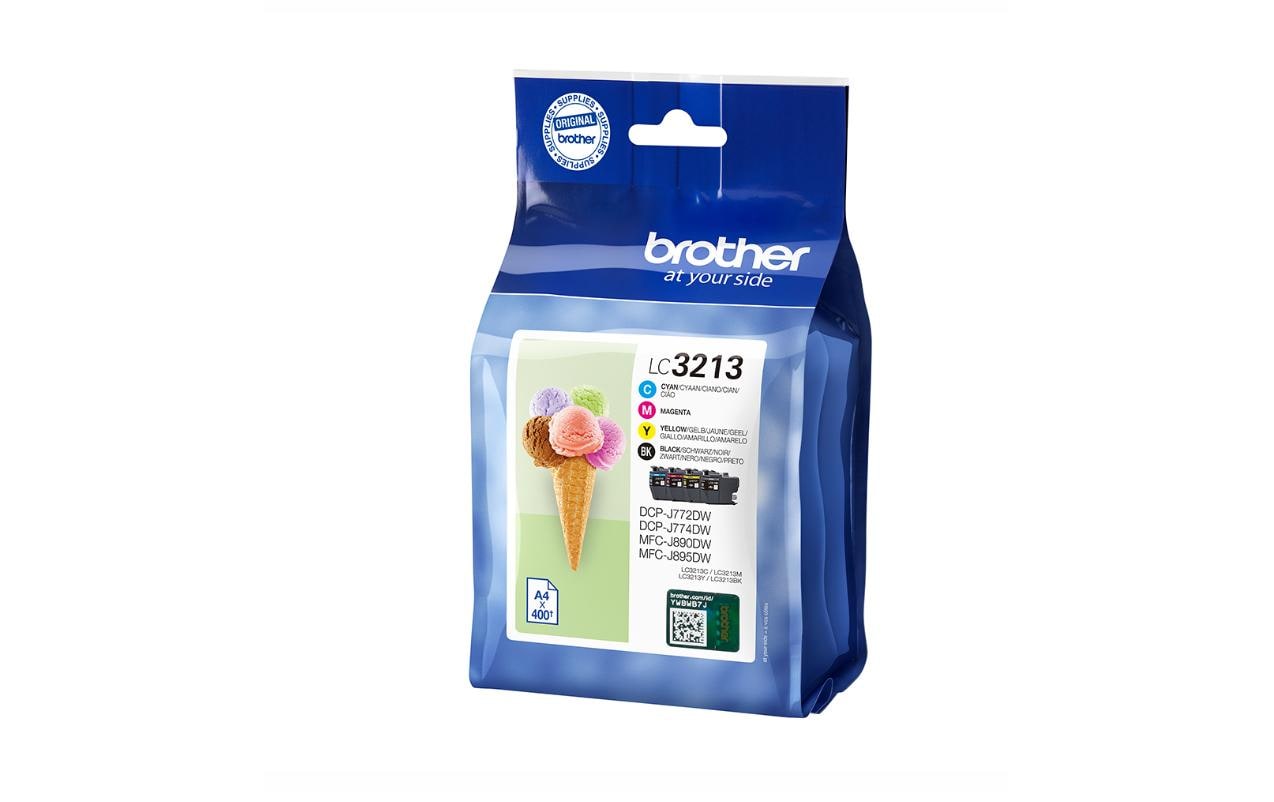 Tinte Brother LC-3213VAL Value Pack Cyan, Magenta, Yellow, Black