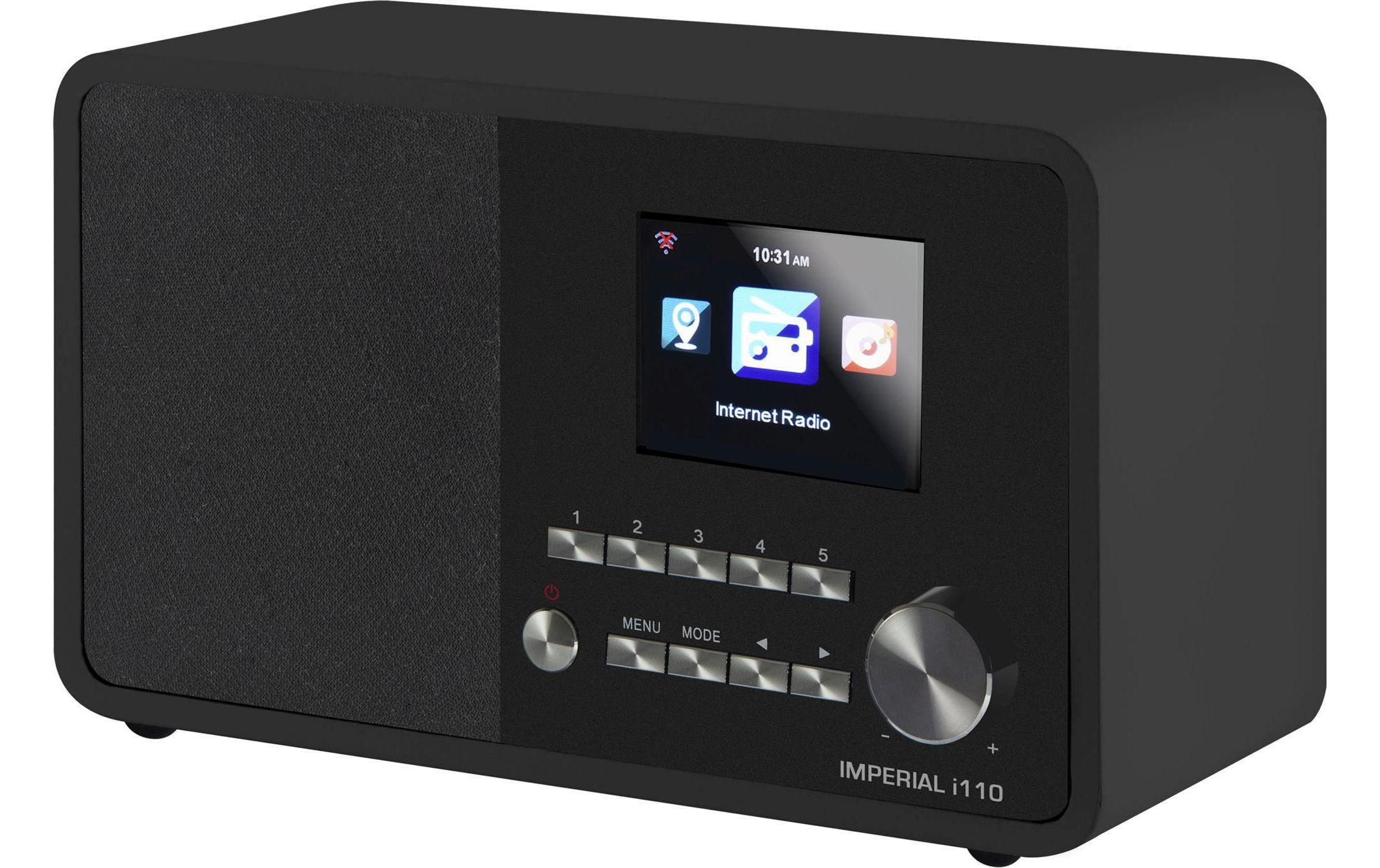 Imperial i110, Internet-Radio, schwarz UPnP/DLNA, TFT Display, USB, 3.5mm
