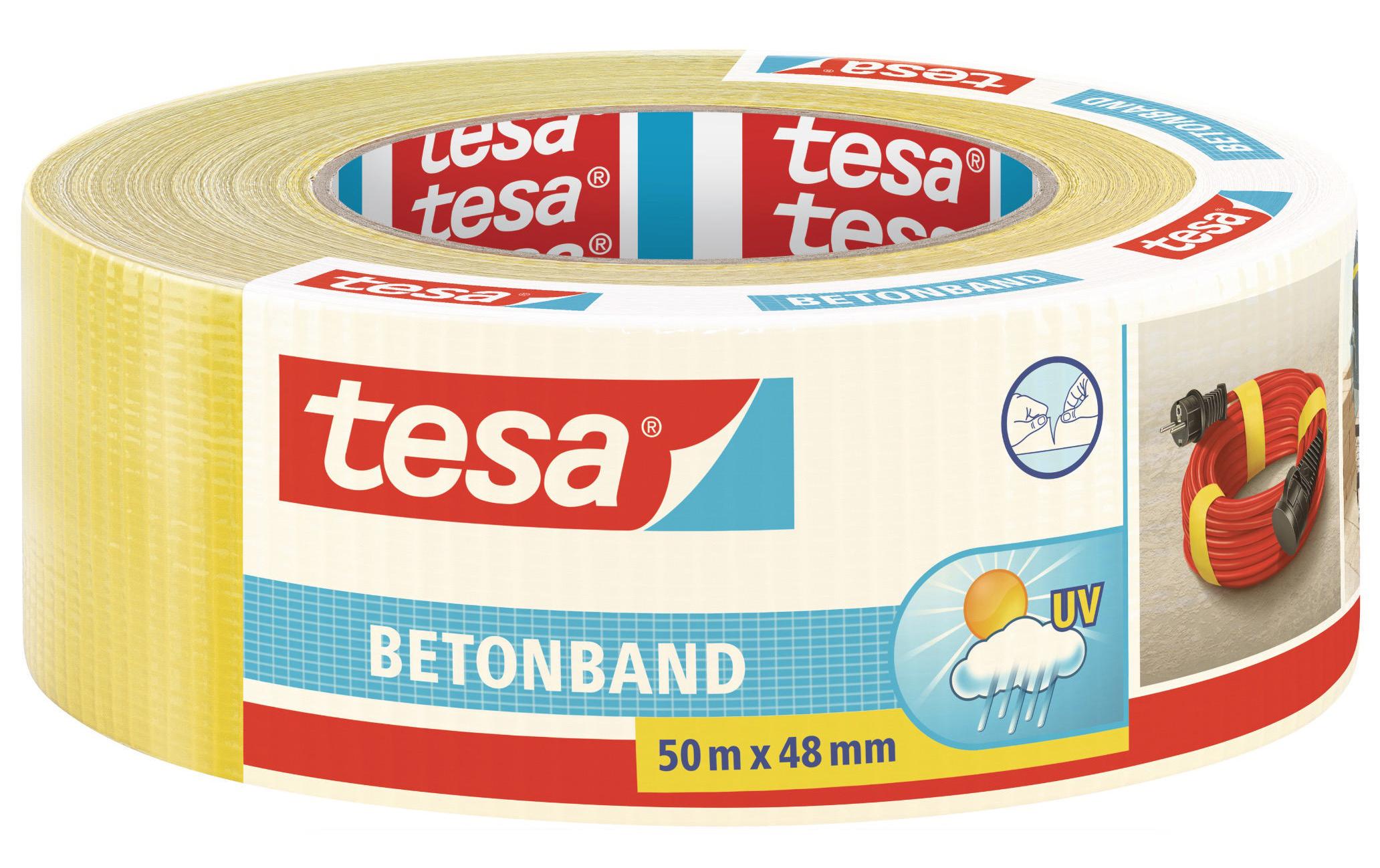tesa Betonband gelb 50m x 50mm