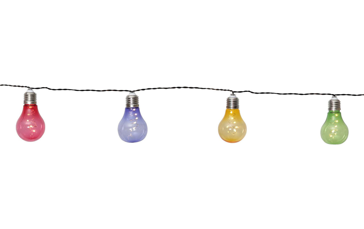 Star Trading LED Lichterkette Glow farbig L: 1.9m, H: 11cm, 10 LED outdoor, solar