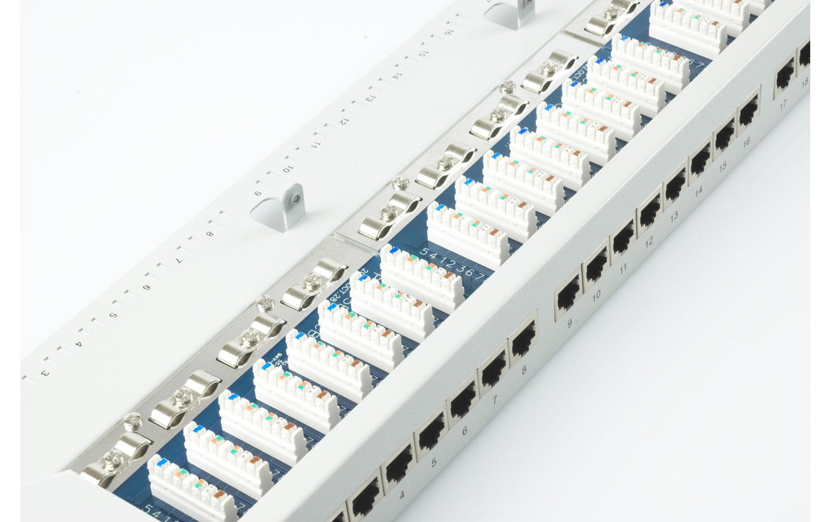 equip 19" Patchpanel: 24 Port, 1HE, grau Cat.5e, zu 19" Serverschrank