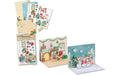Folia Weihnachtskarten-Set 3D 2 Karten, 2 Couverts, div. Stanzteile