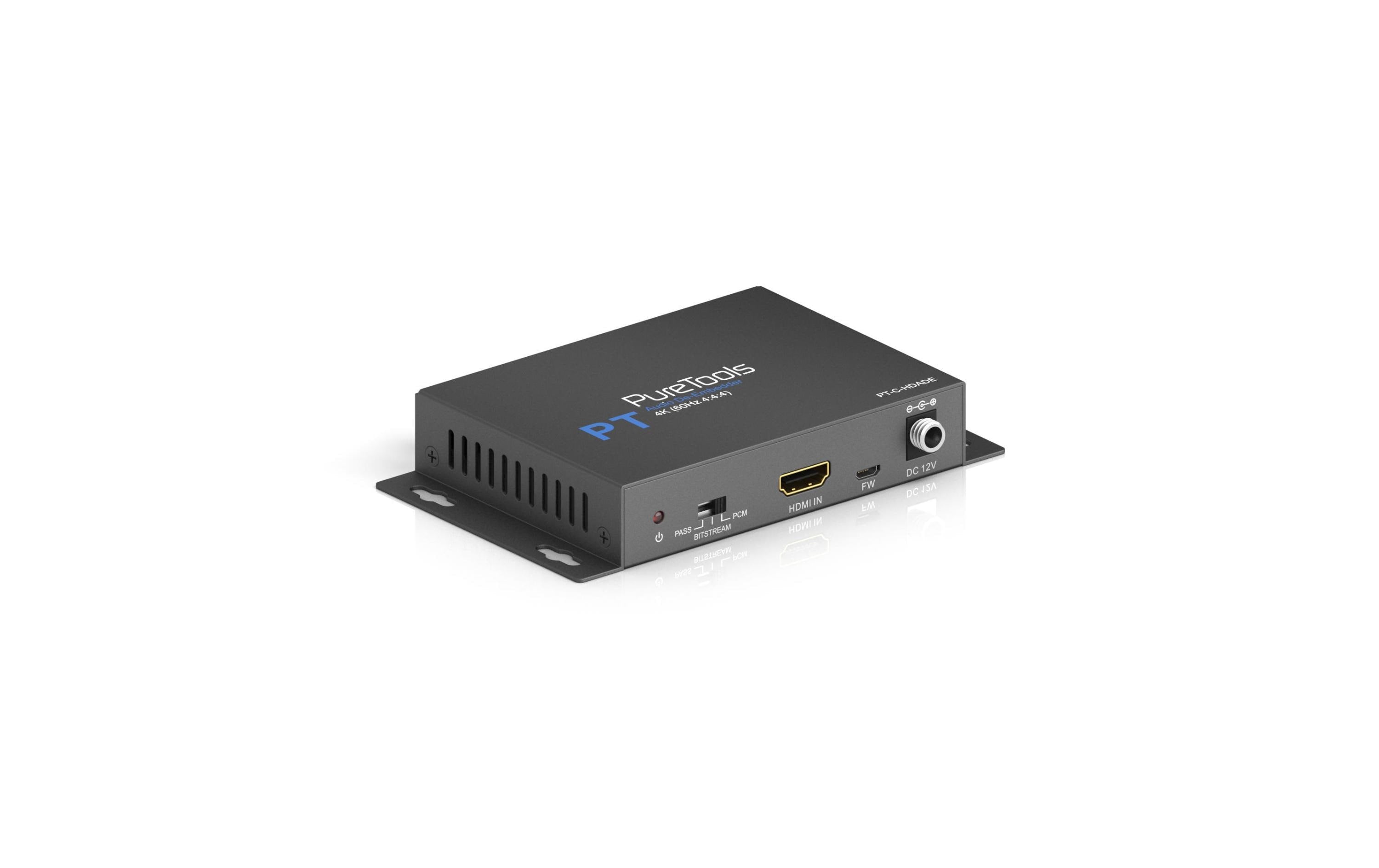PureTools PT-C-HDADE Audio Extraktor HDMI>HDMI/RCA/Block/Coax,4K