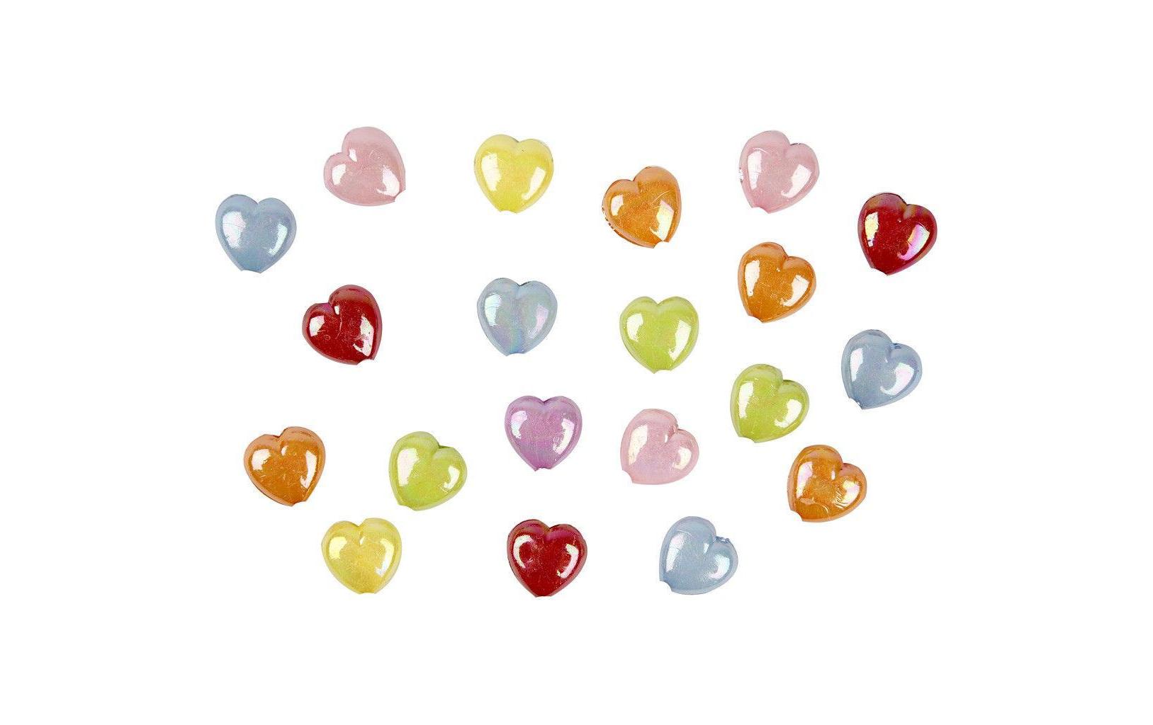 Creativ Company Kunststoffperlen irisierend, 25 x 15 mm, L-Grösse: 3 mm