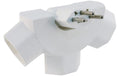 STEKO Abzweigstecker 3xT13 "Peacock" weiss, sternförmig, kippbar, mit KS
