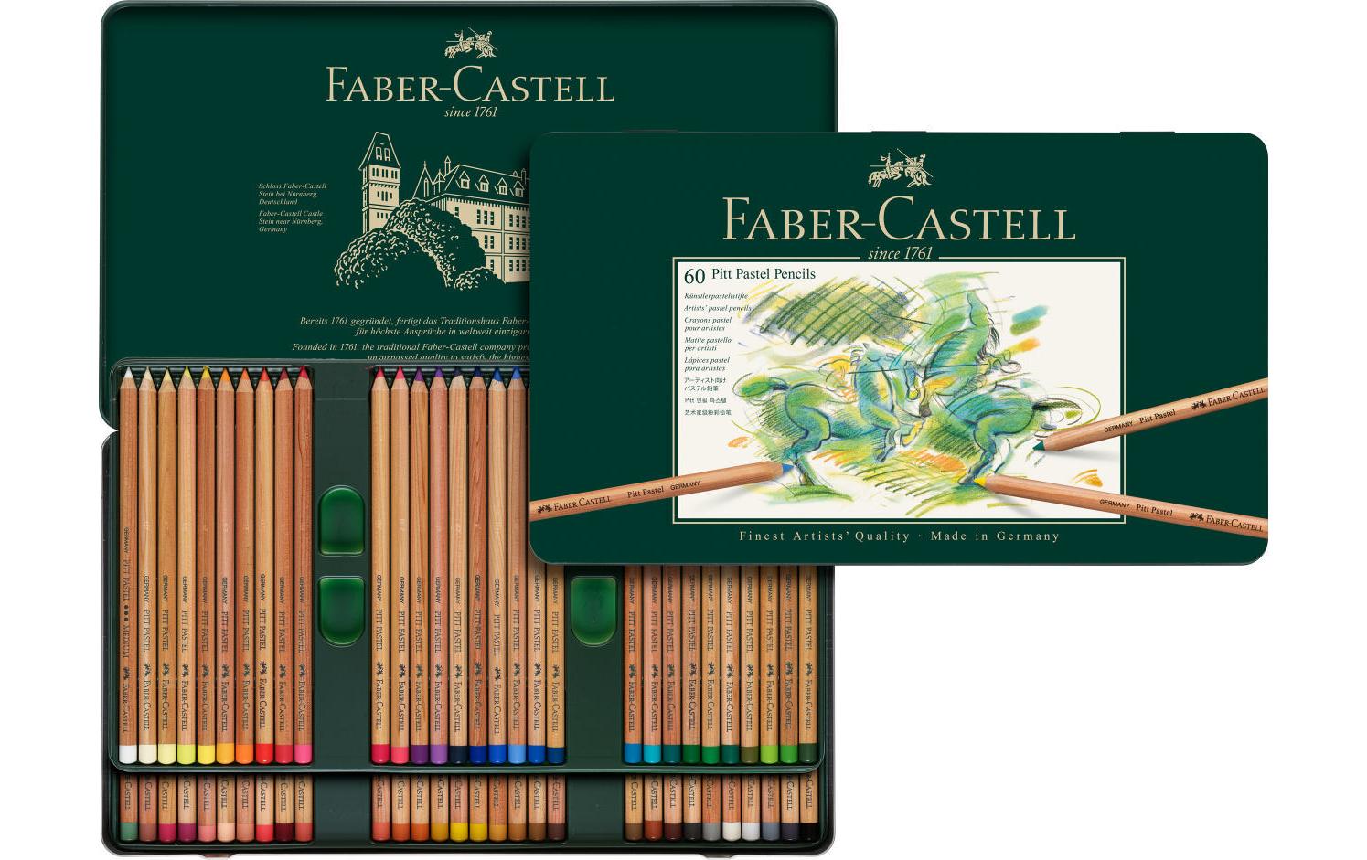 Faber-Castell Farbstift Pitt Pastell 60er Metalletui