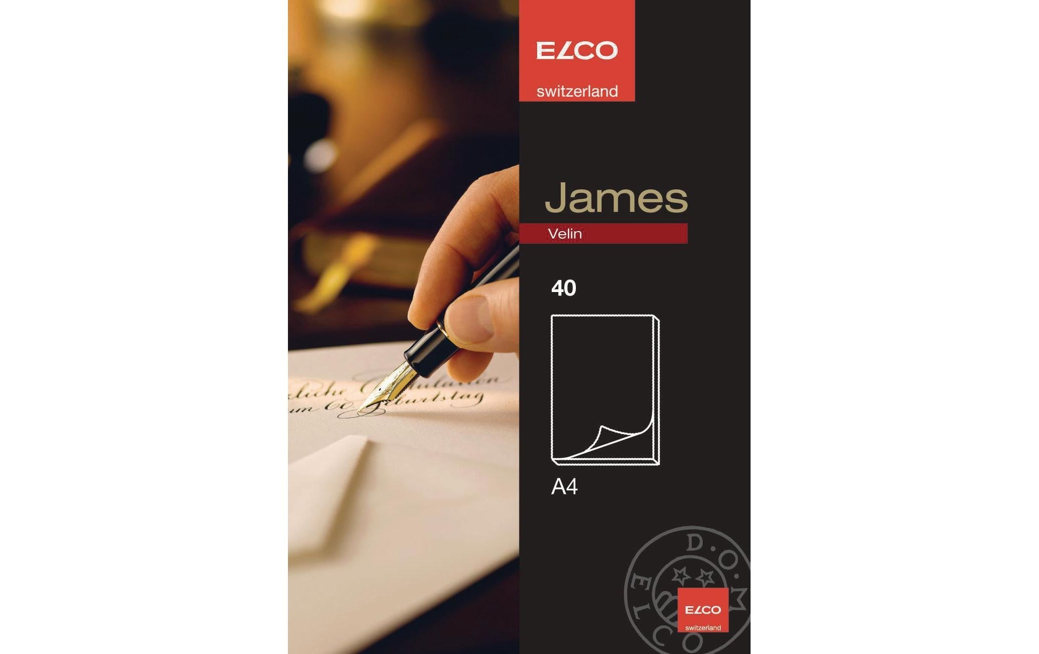 Elco Briefpapier-Block James Velin A4 40 Blatt