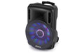 Fenton FT15LED Aktiv Trolley-Speaker 1x 15", 800W, USB/SD/MP3/BT, Mic, LED