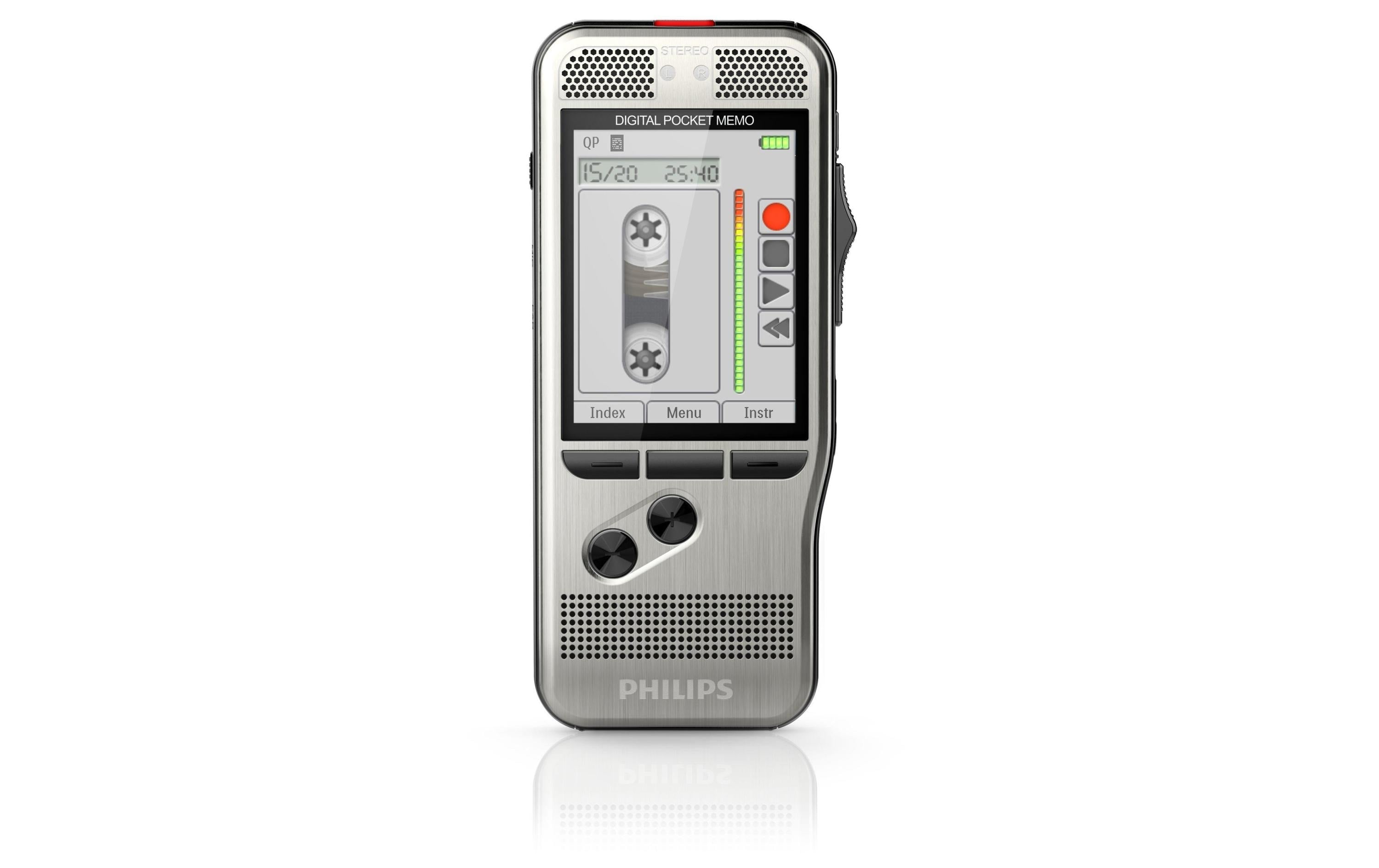 Philips Digital Pocket Memo 7200 digitales Diktiergerät, Phi Schiebeschalter