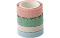 Folia Washi Tape Dekor pastell 4 Rollen