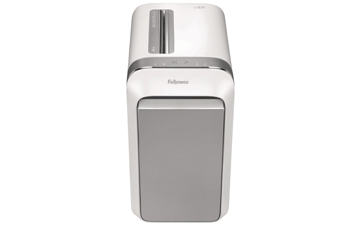 Fellowes Aktenvernichter LX221 weiss 20 Blatt, 30 Liter, Mikropartikel