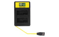 PATONA Smart Dual LCD USB Ladegerät Für Canon LP-E8