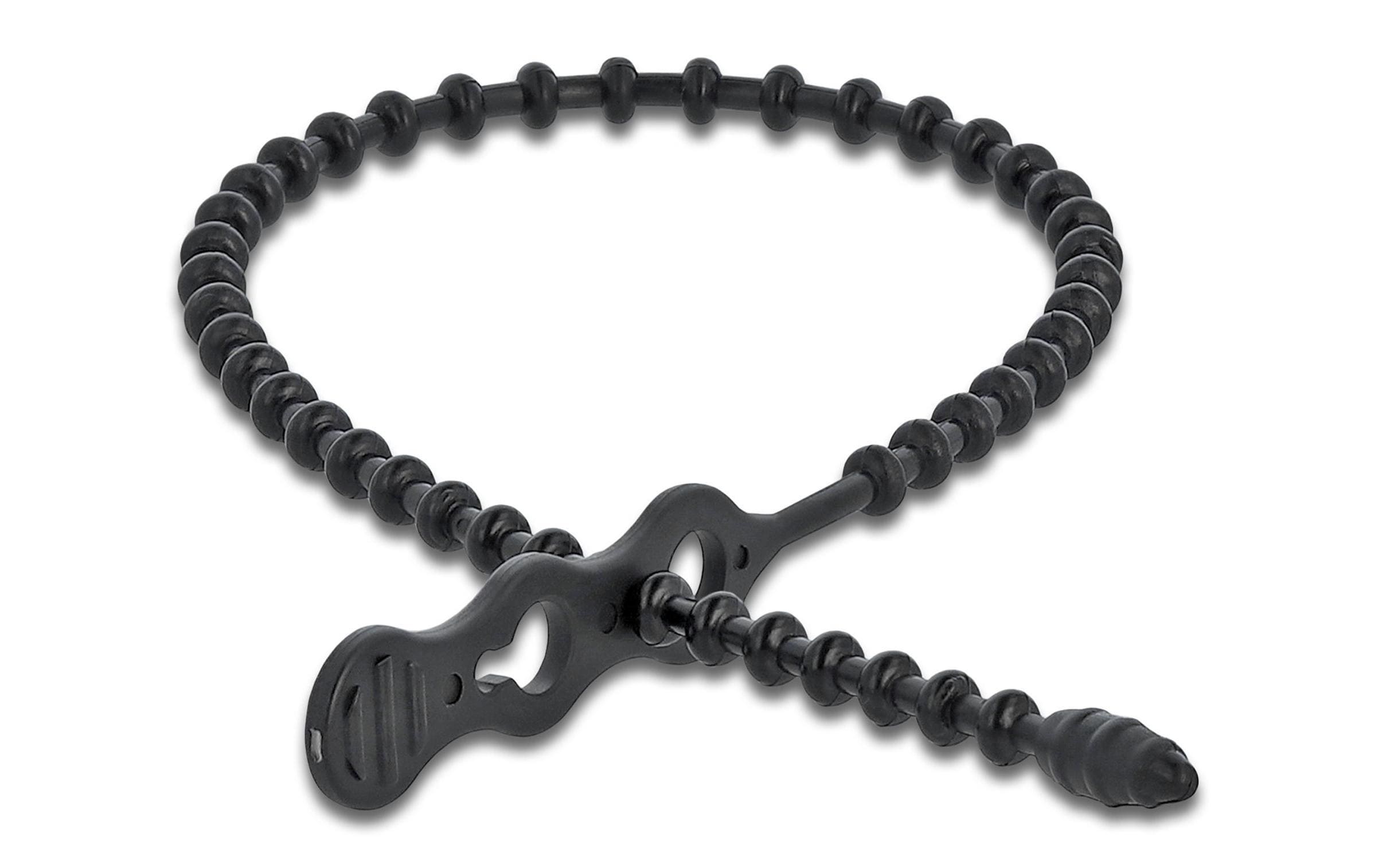Delock Blitzbinder 210x4.5mm 10 Stk. wiederverwendbar, schwarz