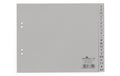 Durable Register PP geprägt A-Z DIN A4, teildeckend, grau