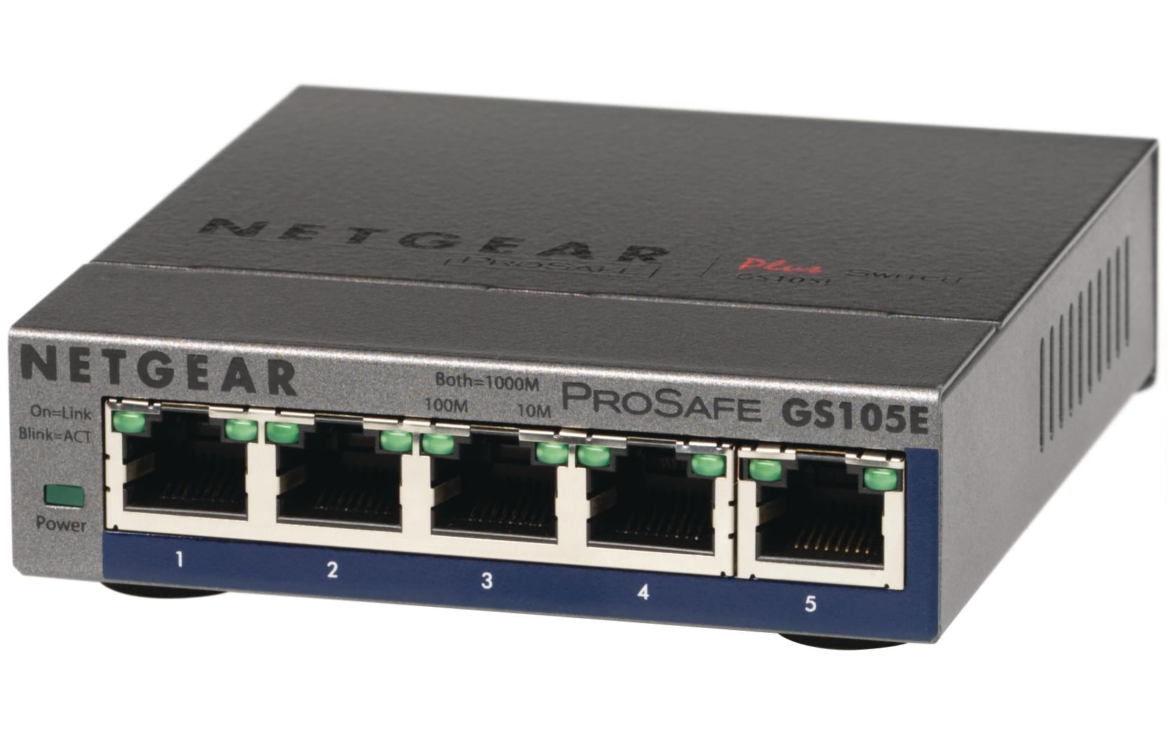 Netgear GS105Ev2: 5 Port Switch 5-Port Gigabit Plus Switch