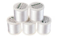 Madeira Stickgarn Rayon No.40 5 Spulen à 200m, FC 1001 weiss