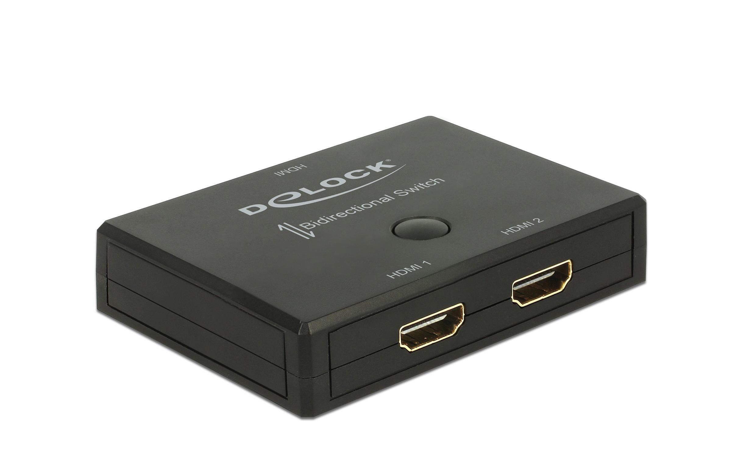 Delock 2 Port HDMI Switch&Verteiler Manuel, 3840x2160@60Hz, passiv
