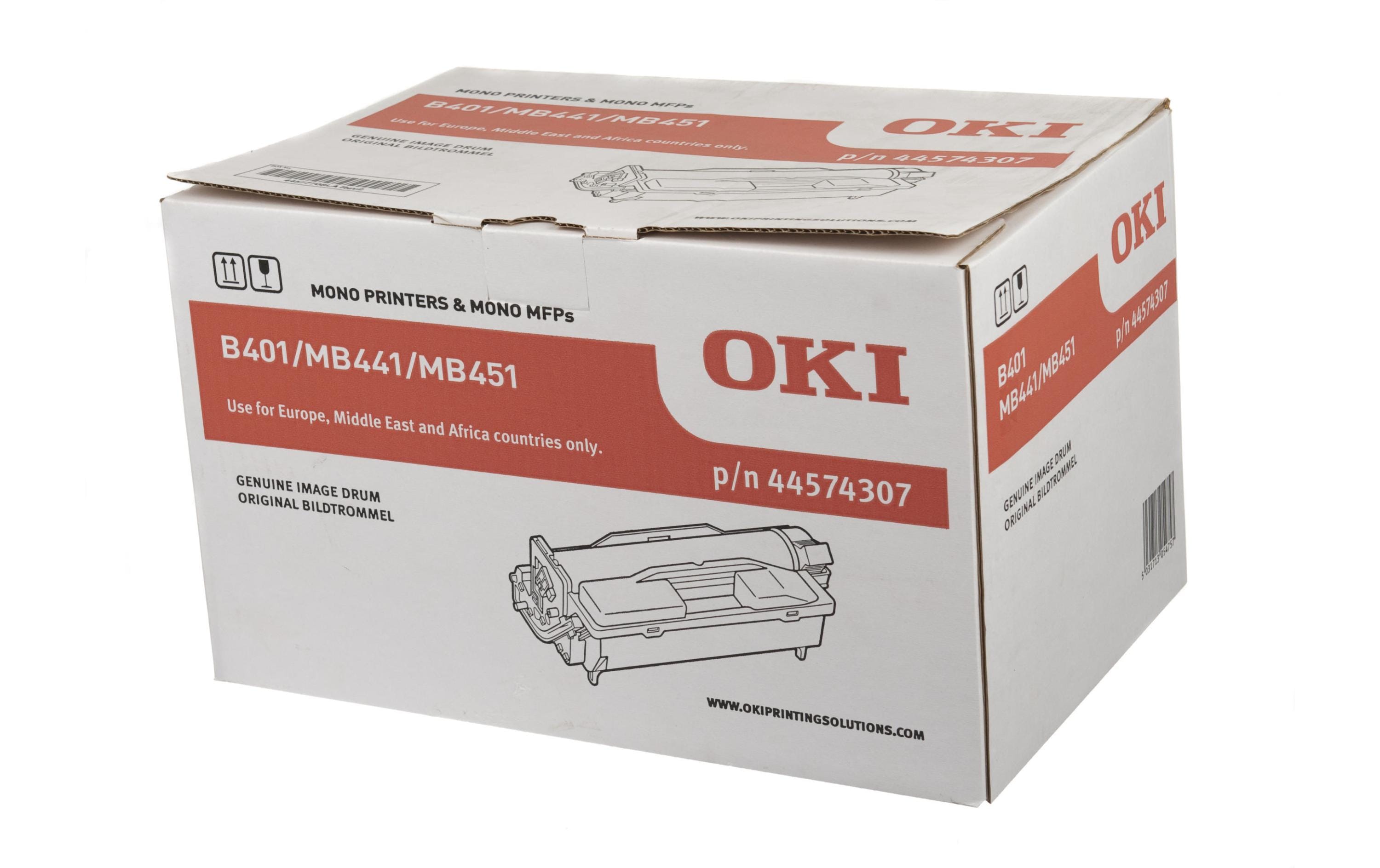 OKI Bildtrommel 44574307, schwarz zu B401/MB441/451, 25'000 Seiten