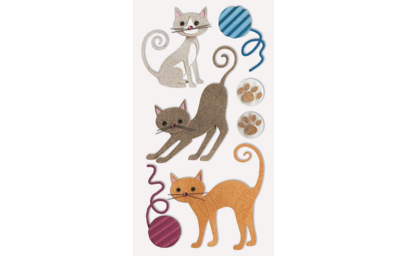 Heyda Motivsticker Katzen 1 Blatt 7.5 x 16.5cm
