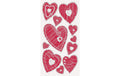 Heyda Motivsticker Herzen 1 Blatt 7.5 x 16.5cm