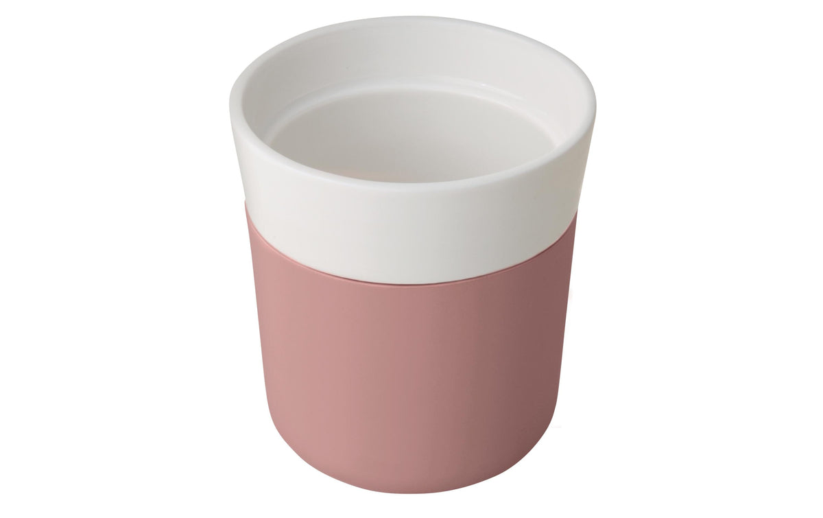 Berghoff To Go Thermobecher Leo rosa Porzellan/Silikon, Volumen: 0.25L