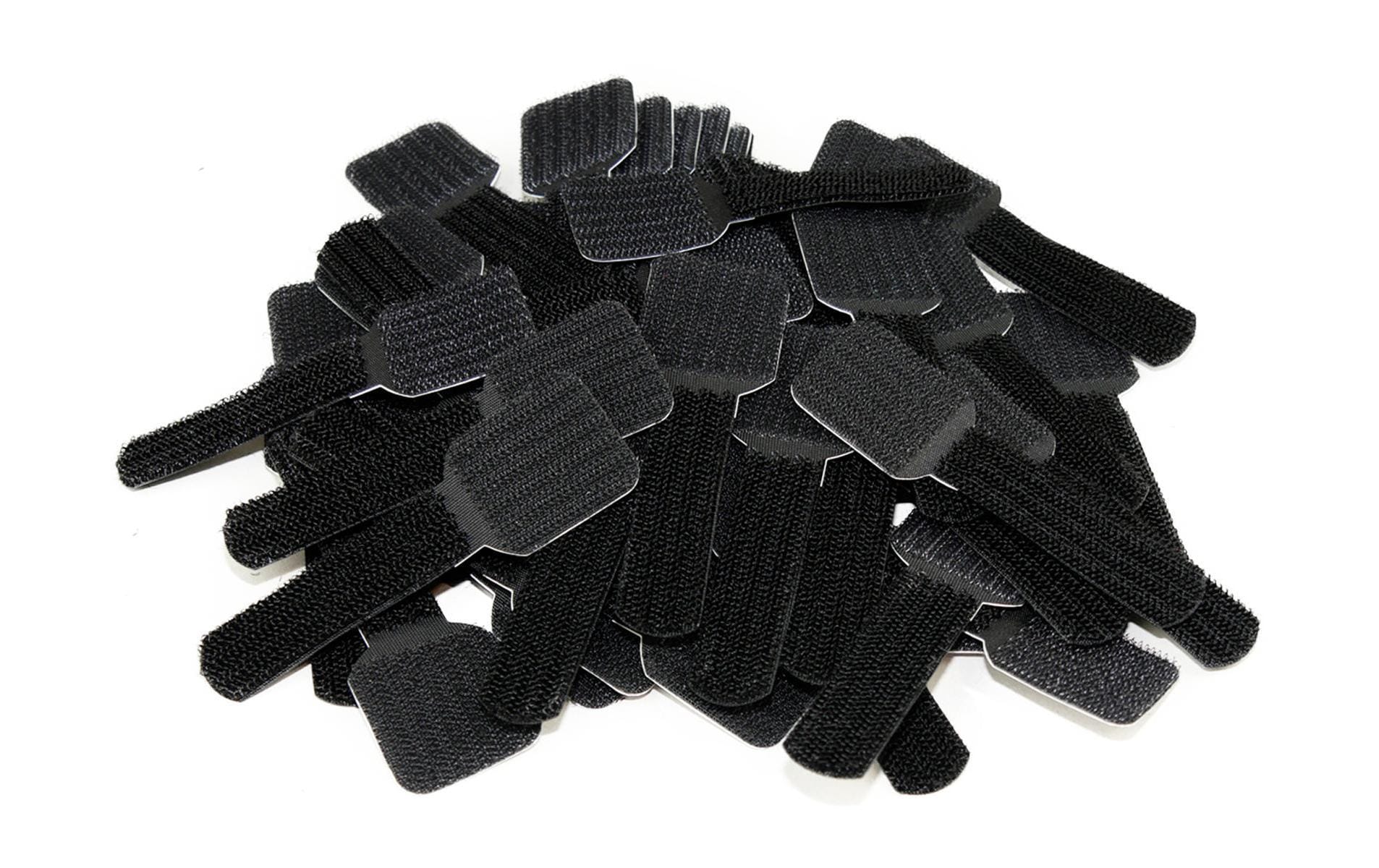 Label-the-cable Klettkabelhalter WALL STRAP schwarz, 9 cm, 50 Stück
