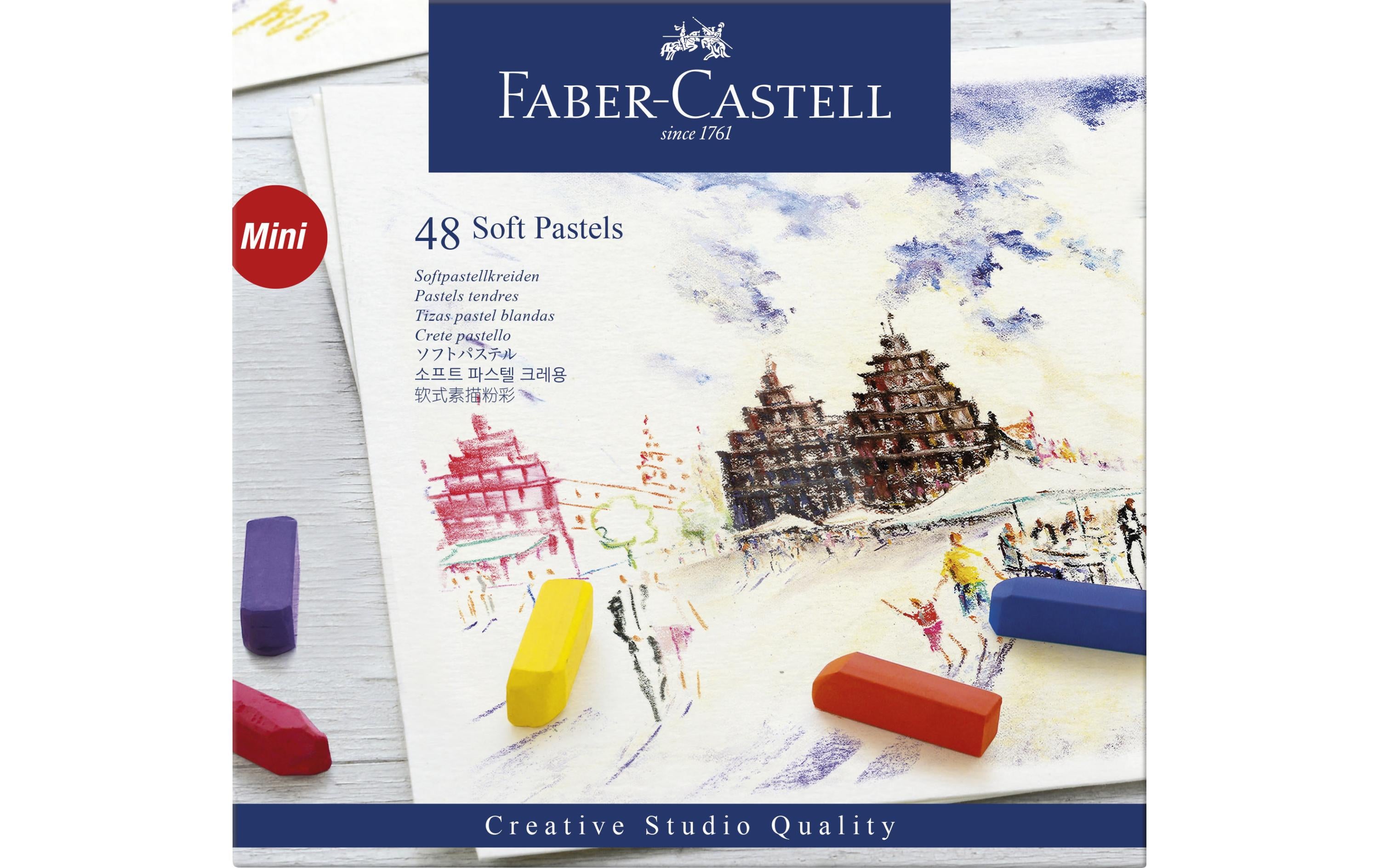 Faber-Castell Softpastellkreiden Mini Creative Studio, 48er Karton