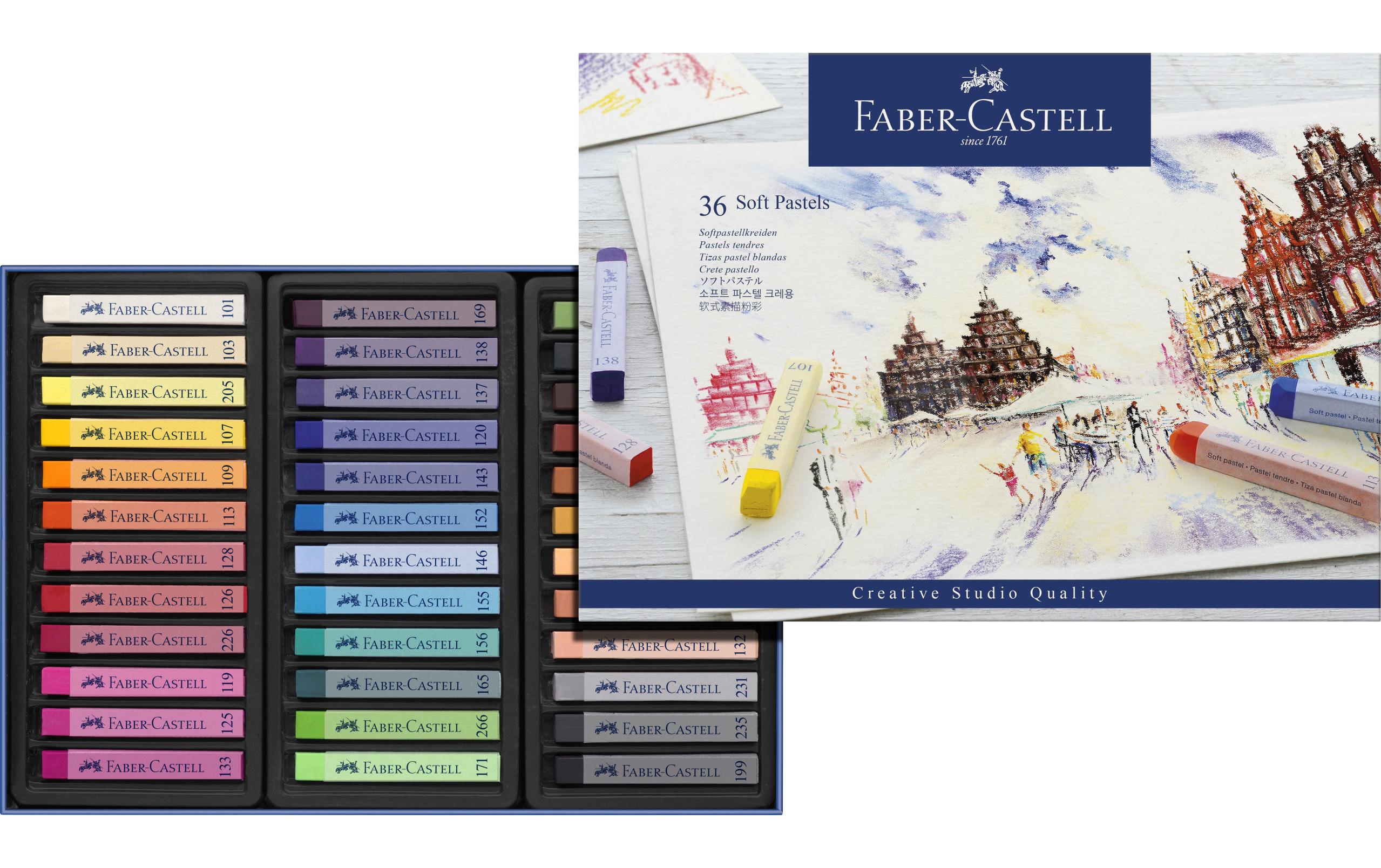 Faber-Castell Softpastellkreiden Creative Studio, 36er Karton
