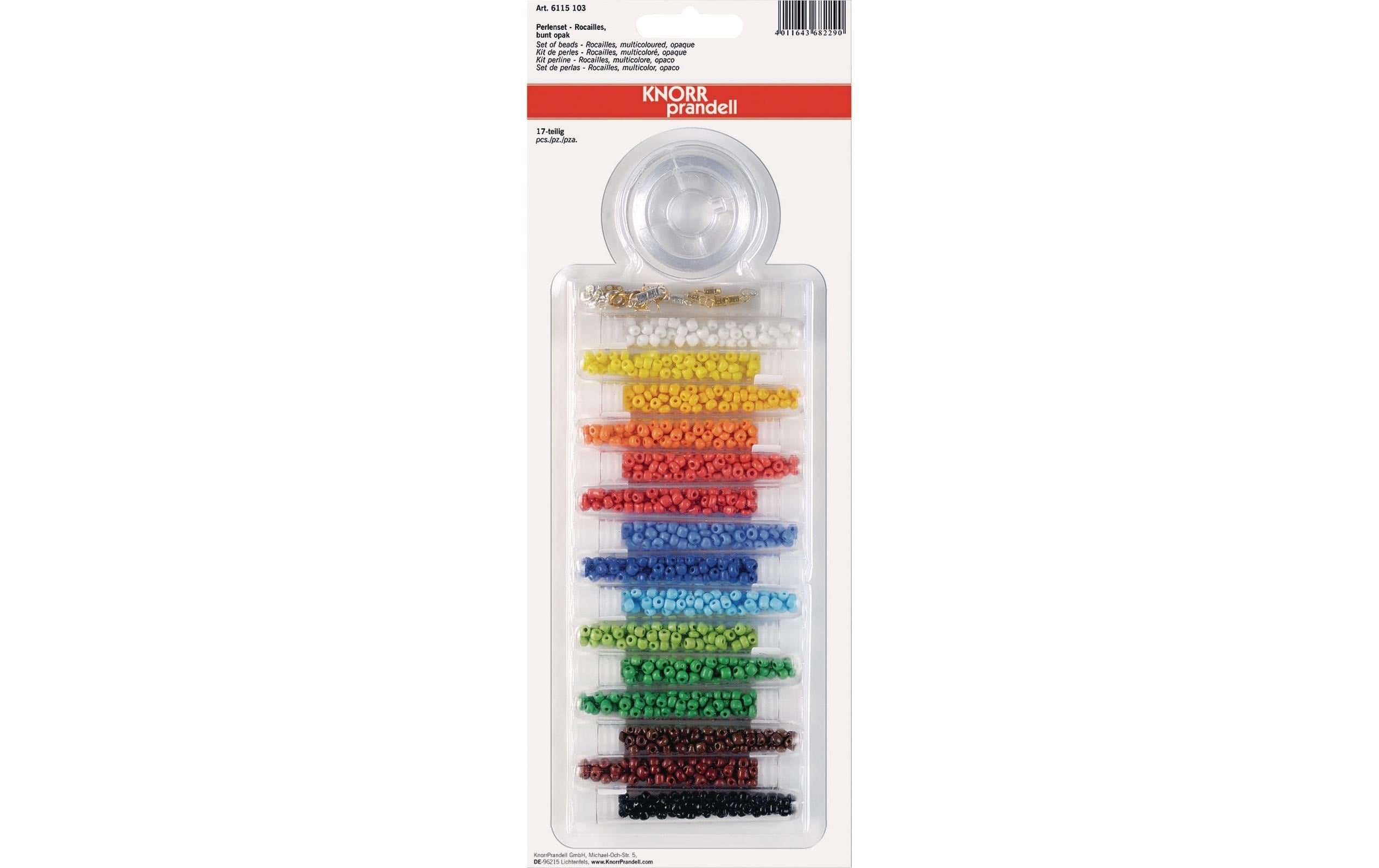 Knorr Prandell Rocailles Set Glas, 5mm, opake Farben