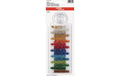 Knorr Prandell Rocailles Set Glas, 2.5mm, bunt mit Silbereinzug