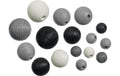 Knorr Prandell Holzperlen Mix 4 20 Stück, schwarz/grau/weiss