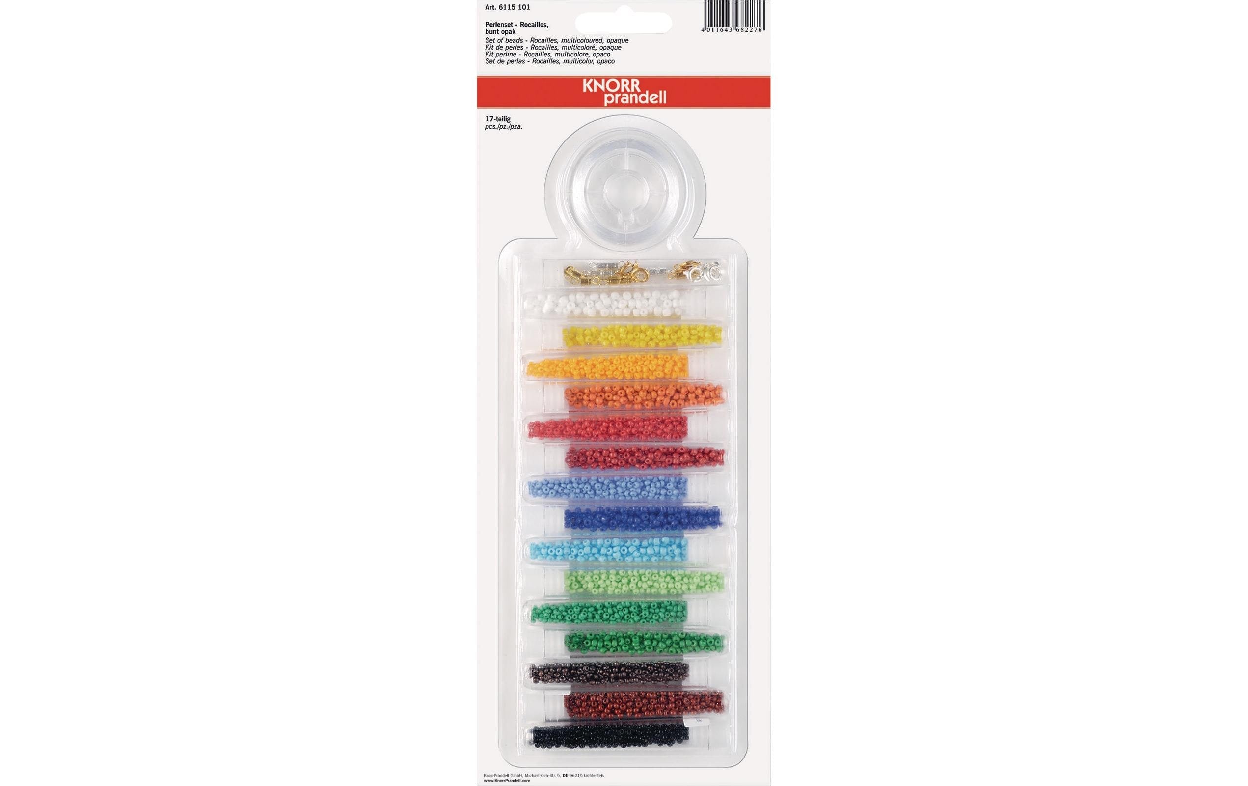 Knorr Prandell Rocailles Set Glas, 2.5mm, opake Farben