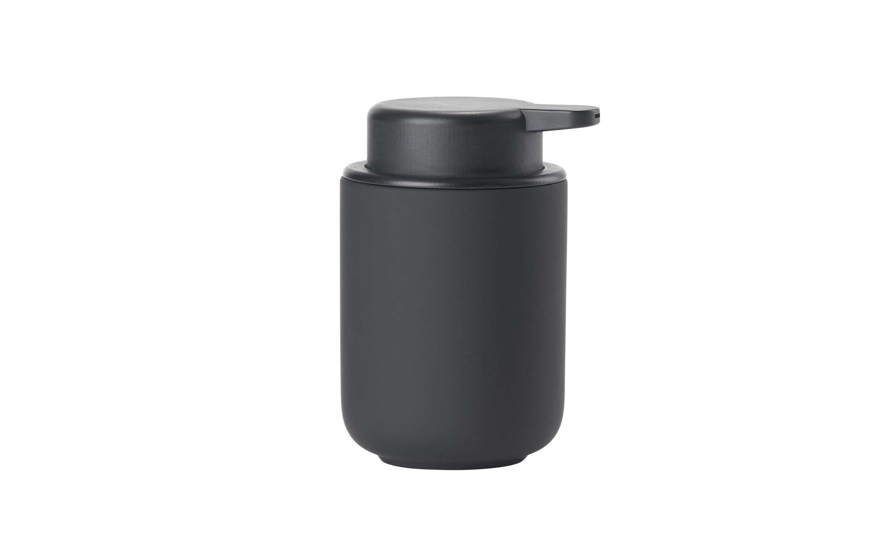 Zone Seifenspender UME black H:9.5cm D:14.5cm, Steingut, 250ml