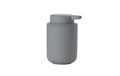 Zone Seifenspender UME grey H:9.5cm D:14.5cm, Steingut, 250ml