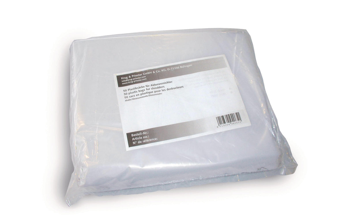 IDEAL Aktenvernichter Plastiksäcke 9041 560/500x1260mm, 0.045mm PE-LD, 50 Stk.